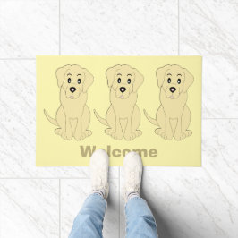 Gele Labrador Dog Design Deurmat