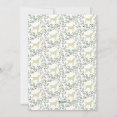 Gele labrador Elegante Hond Vrolijk Kerstfeest Feestdagenkaart (Achterkant)