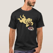 gele labrador en donuts t-shirt (Voorkant)