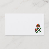 Gele labrador en groen visitekaartje (Achterkant)