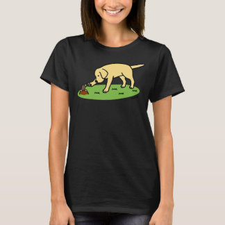 Gele labrador en Mole Friend T-shirt