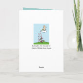 Gele Labrador Engel met Liefde 2 Kaart (Achterkant)