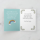 Gele Labrador Engel met Liefde Kaart (Binnen)