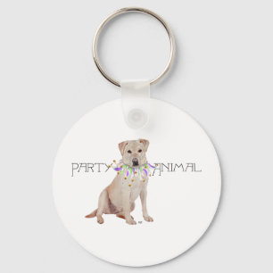 Gele Labrador Feestbeest Sleutelhanger