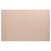 Gele labrador floral design peach stof (Yard (91,4 cm))
