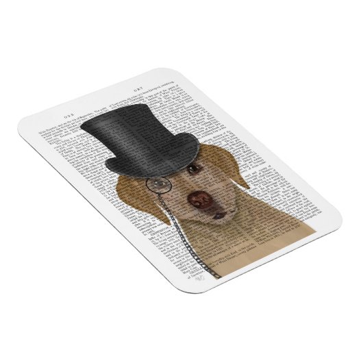 Gele labrador, Formele hond en Pet Magneet (Rechterzijde)