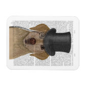 Gele labrador, Formele hond en Pet Magneet (Horizontaal)