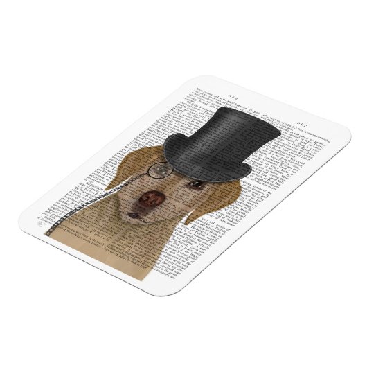 Gele labrador, Formele hond en Pet Magneet (Linkerzijde)