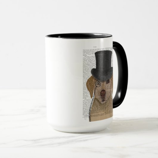 Gele labrador, Formele hond en Pet Mok (Voorkant rechts)