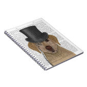 Gele labrador, Formele hond en Pet Notitieboek (Rechterzijde)