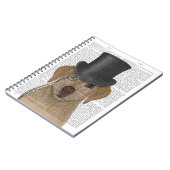 Gele labrador, Formele hond en Pet Notitieboek (Linkerzijde)