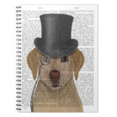 Gele labrador, Formele hond en Pet Notitieboek (Voorkant)