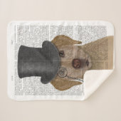 Gele labrador, Formele hond en Pet Sherpa Deken (Voorkant (horizontaal))