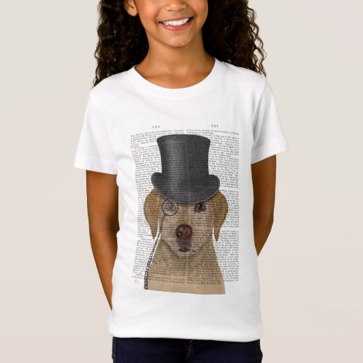 Gele labrador, Formele hond en Pet T-shirt (Voorkant)
