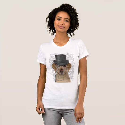 Gele labrador, Formele hond en Pet T-shirt (Voorkant volledig)