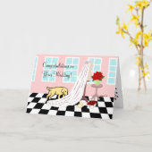 Gele Labrador Gefeliciteerd met je bruiloft Kaart (Gele Bloem)