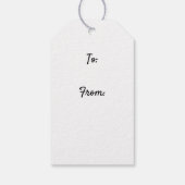 Gele labrador gemengd Breed Dog Gift Label Cadeaulabel (Achterkant)