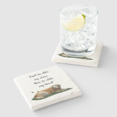 Gele labrador gemengd Onderzetter van de gebroken (Zijkant)