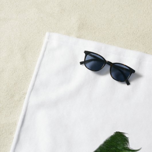 Gele labrador gemengd ras hond strandlaken (In situ)