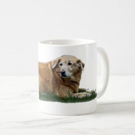 Gele labrador gemengde Breed Dog Coffee Mok