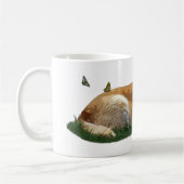 Gele labrador gemengde Breed Dog Coffee Mok (Links)