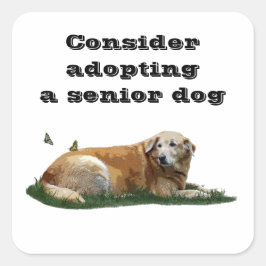 Gele labrador gemengde Breed Dog Stickers