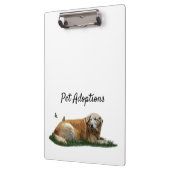 Gele Labrador Gemengde Ras Hond Klembord (Links)