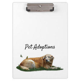 Gele Labrador Gemengde Ras Hond Klembord