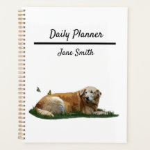 Gele Labrador Gemengde Rashond Dagelijkse Planner