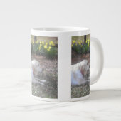 Gele labrador Giant Coffee Mok (Voorkant rechts)