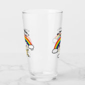 gele Labrador Guardian Angel (regenboogbrug) Glas (Links)
