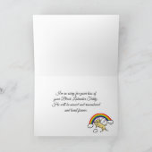 gele Labrador Guardian Angel (regenboogbrug) Kaart (Binnen)