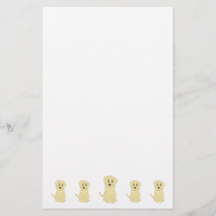Gele Labrador Hond Ontwerp Briefpapier