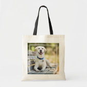 gele labrador introduceert op bank tote bag (Voorkant)