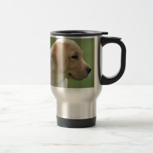 Gele labrador-kapper reisbeker