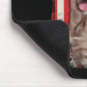 Gele Labrador Labs Patriotic American Flag Dog 4 Muismat (Hoek)