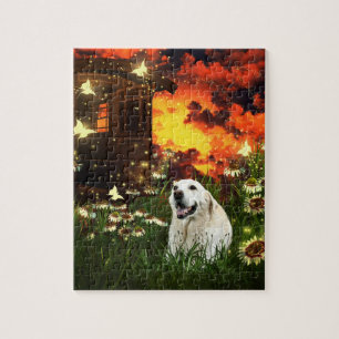 Gele labrador legpuzzel