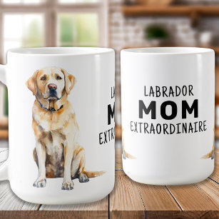 Gele LABRADOR MAM Schattige Stijlvol Pet Hondenlie Koffiemok