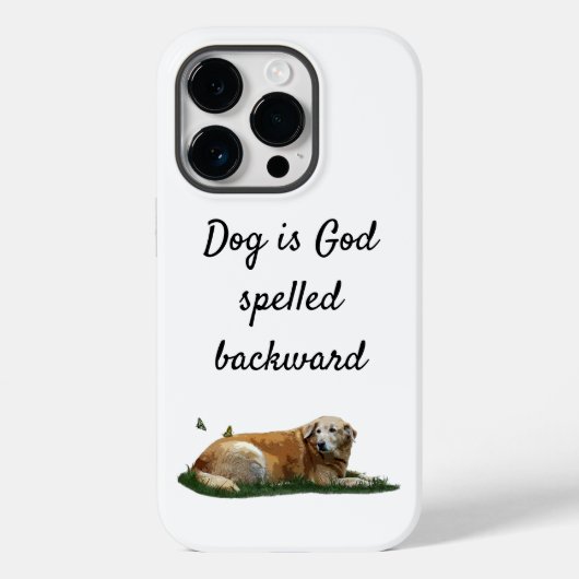 Gele Labrador Mixed Breed Dog Cell Phone Case (Achterkant)