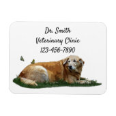 Gele labrador Mixed Breed Dog Flexible Magnet Magneet (Horizontaal)