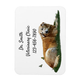 Gele labrador Mixed Breed Dog Flexible Magnet Magneet