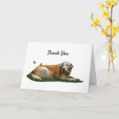 Gele labrador Mixed Breed Dog Hartelijk dank Kaart (Gele Bloem)