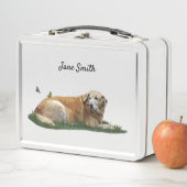 Gele labrador Mixed Breed Dog Lunch Box (In situ)