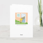 Gele labrador narcissen lente Dank u Kaart (Achterkant)