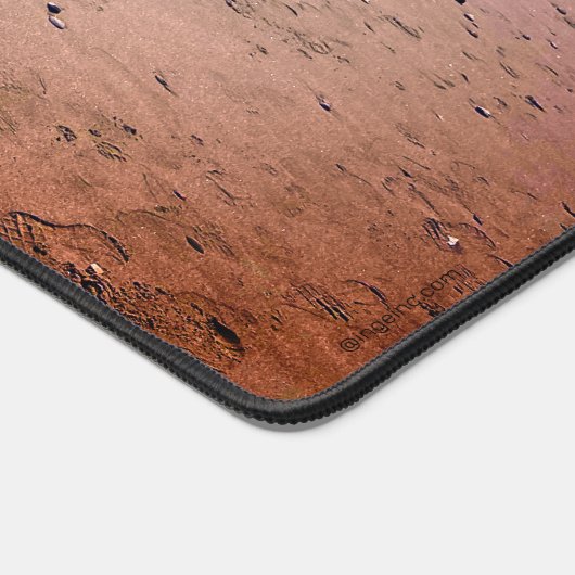 Gele Labrador op een Zandstrand Cool Bureaumat (Hoek)