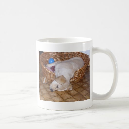 gele labrador pup koffiemok (Rechts)