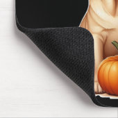 Gele Labrador Puppy Dragen van Pet met Pompoenen Muismat (Hoek)