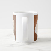 Gele labrador Puppy Giant Coffee Mok (Achterkant)