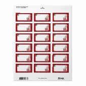 Gele Labrador Puppy Kerstmis Etiket (Full Sheet)