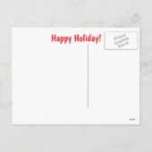 Gele Labrador Puppy Kerstvakantie Feestdagenkaart (Achterkant)